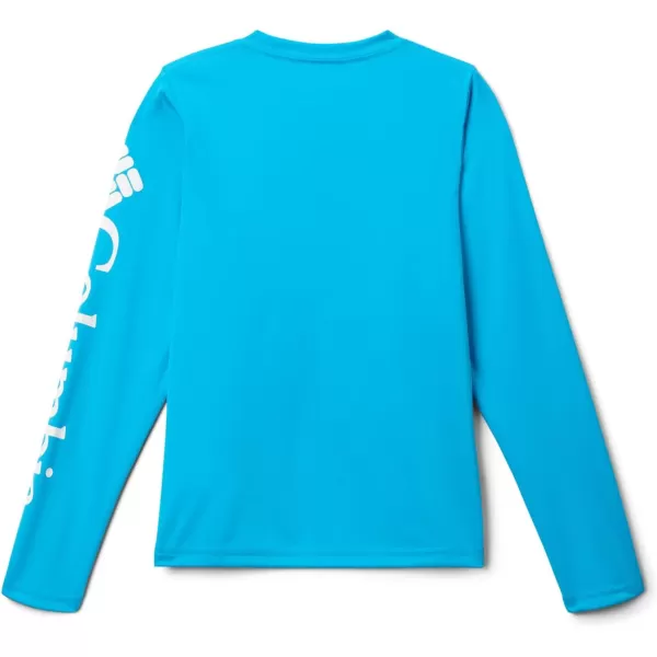 imageColumbia Boys Terminal Tackle Long Sleeve TeeOcean BlueWhite Logo