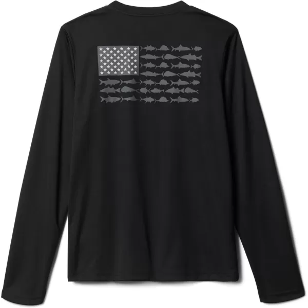 imageColumbia Boys Terminal Tackle PFG Fish Flag Long SleeveBlackGraphite