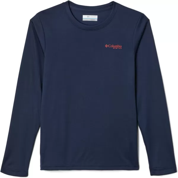 imageColumbia Boys Terminal Tackle PFG Fish Flag Long SleeveCollegiate NavyRed Spark