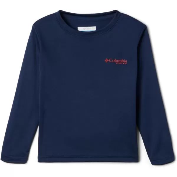 imageColumbia Boys Terminal Tackle PFG Fish Flag Long SleeveCollegiate NavyRed Spark
