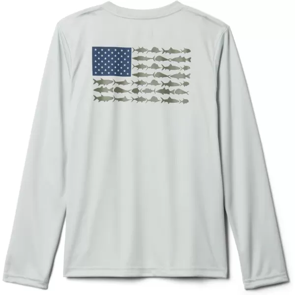 imageColumbia Boys Terminal Tackle PFG Fish Flag Long SleeveCool GreenCarbon