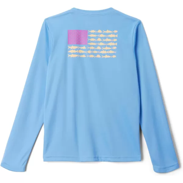 imageColumbia Boys Terminal Tackle PFG Fish Flag Long SleeveWhite CapPfg Fish Flag Update