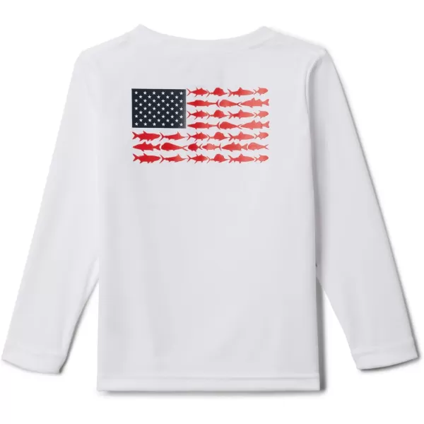 imageColumbia Boys Terminal Tackle PFG Fish Flag Long SleeveWhiteCollegiate Navy