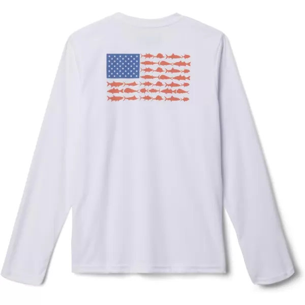 imageColumbia Boys Terminal Tackle PFG Fish Flag Long SleeveWhiteFaded Peach