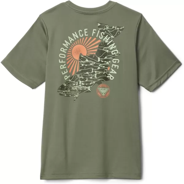 imageColumbia Boys Terminal Tackle PFG Tarpon Print Short SleeveCypressPfg Y Trout Print Anadromous