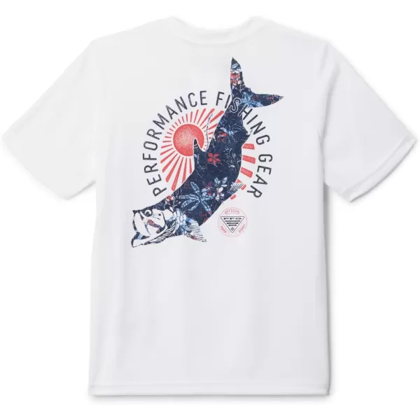 imageColumbia Boys Terminal Tackle PFG Tarpon Print Short SleeveWhitePfg Y Tarpon Print Palmeria