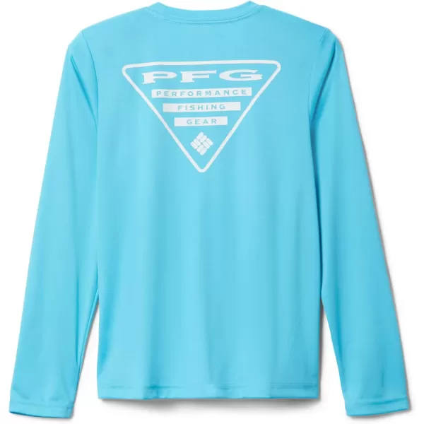 imageColumbia Boys Terminal Tackle PFG Triangle Logo Long SleeveAtollWhite