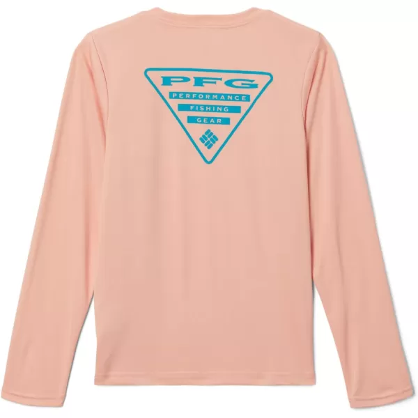 imageColumbia Boys Terminal Tackle PFG Triangle Logo Long SleeveLight CoralOcean Teal