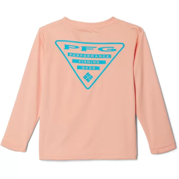 imageColumbia Boys Terminal Tackle PFG Triangle Logo Long SleeveLight CoralOcean Teal