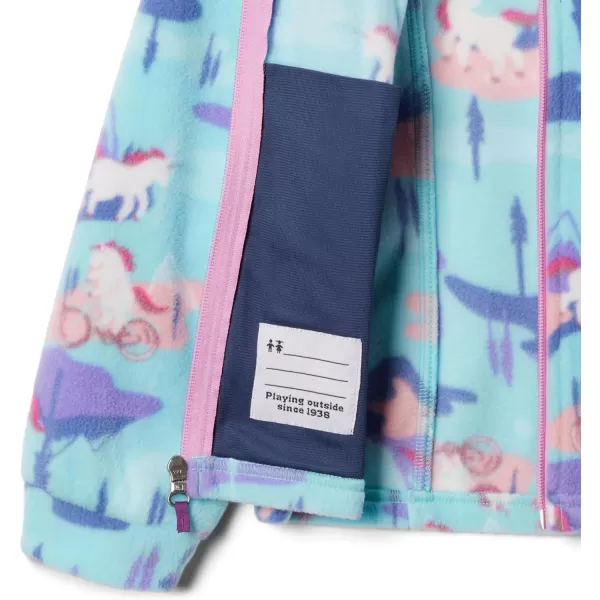imageColumbia Girls Benton Springs Ii Printed FleeceAquamarine Uninature