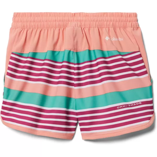 imageColumbia Girls Sandy Shores BoardshortWild Fuchsia Milo Stripe