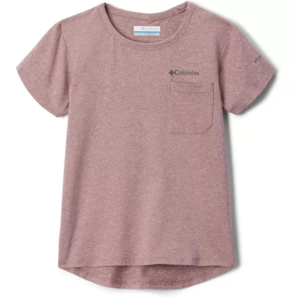 imageColumbia Girls Tech Trail Short Sleeve TeeFig Heather