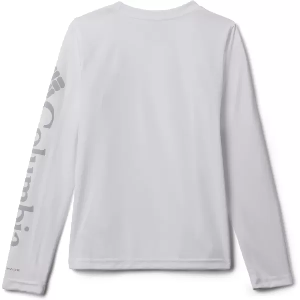 imageColumbia Girls Tidal Tee Long SleeveWhiteCirrus Grey Logo
