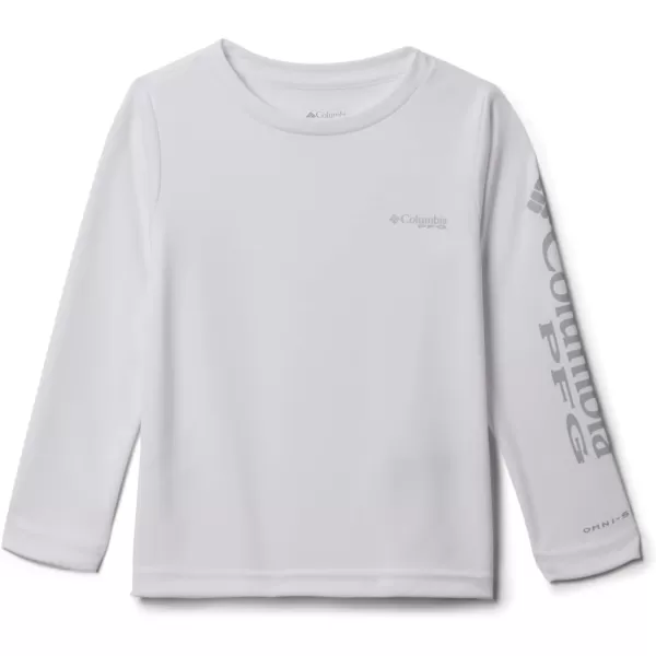 imageColumbia Girls Tidal Tee Long SleeveWhiteCirrus Grey Logo