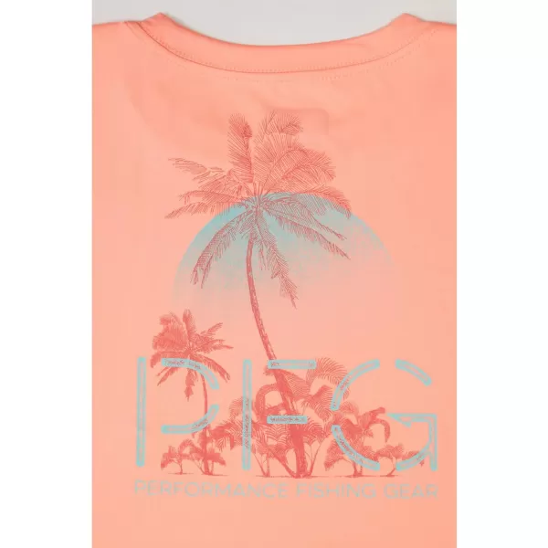 imageColumbia Girls Tidal Tee PFG Palm RiseTiki PinkPfg G Palm Rise