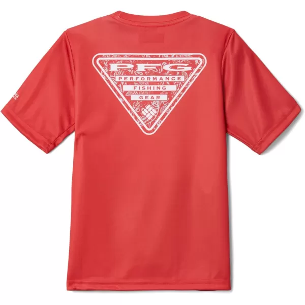 imageColumbia Kids Collegiate Terminal Tackle Short Sleeve ShirtNeb  Bright Red