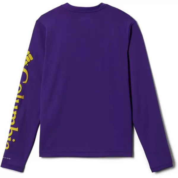 imageColumbia Kids Collegiate Youth Terminal Tackle LS ShirtLsu  Vivid PurpleYellow