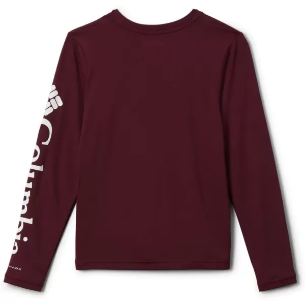 imageColumbia Kids Collegiate Youth Terminal Tackle LS ShirtTam  Deep MaroonWhite