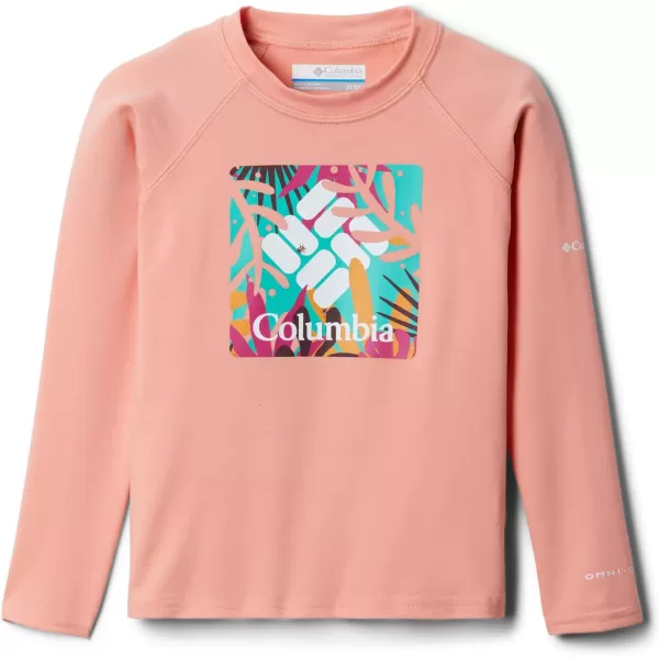 imageColumbia Kids Sandy Shores Printed Long Sleeve SunguardCoral Reef in the Leaves