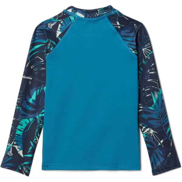 imageColumbia Kids Sandy Shores Printed Long Sleeve SunguardDeep MarineColl Navy King Palms