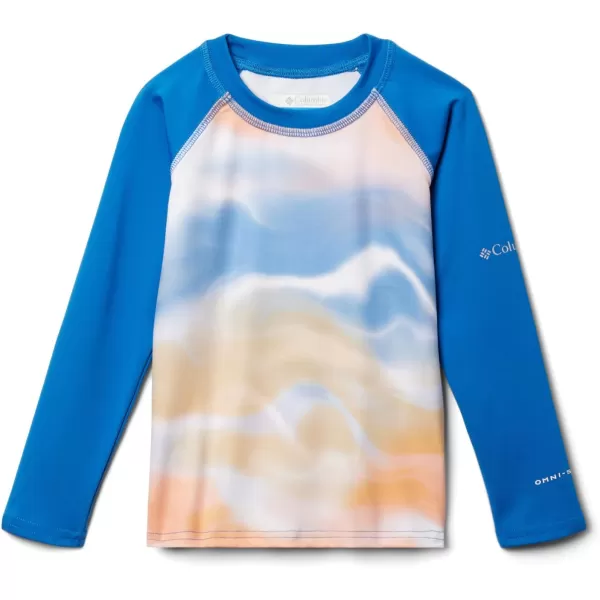 imageColumbia Kids Sandy Shores Printed Long Sleeve SunguardLight Camel UndercurrentBright Indigo