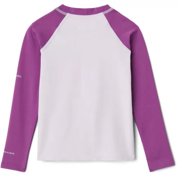 imageColumbia Kids Sandy Shores Printed Long Sleeve SunguardPale Lilac  Berry Jam