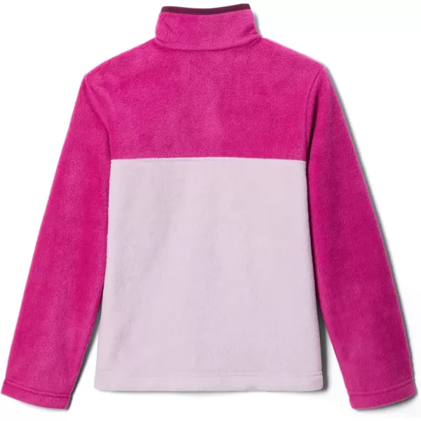 imageColumbia Kids Steens MTN 14 Snap Fleece PullOverAuraWild Fuchsia