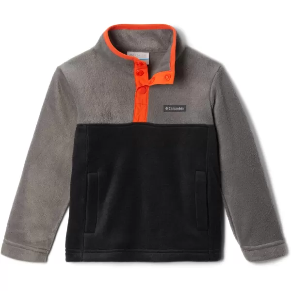 imageColumbia Kids Steens MTN 14 Snap Fleece PullOverBlackCity Grey