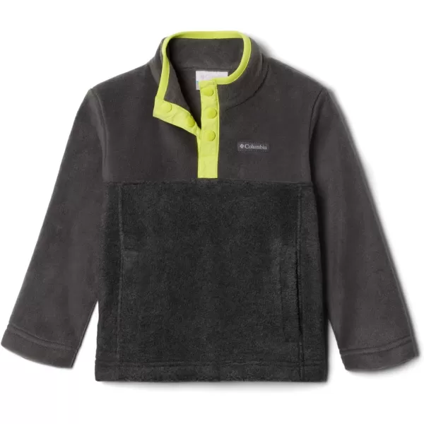 imageColumbia Kids Steens MTN 14 Snap Fleece PullOverCharcoal Heather  Shark