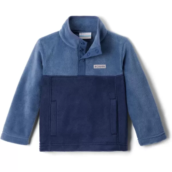 imageColumbia Kids Steens MTN 14 Snap Fleece PullOverCollegiate Navy  Dark Mountain