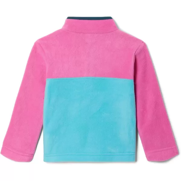 imageColumbia Kids Steens MTN 14 Snap Fleece PullOverGeyser  Pink Ice