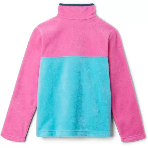 imageColumbia Kids Steens MTN 14 Snap Fleece PullOverGeyser  Pink Ice