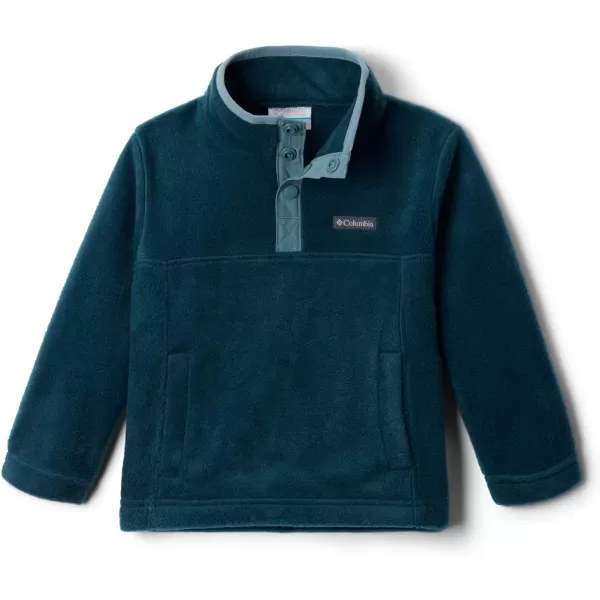imageColumbia Kids Steens MTN 14 Snap Fleece PullOverNight Wave  Metal