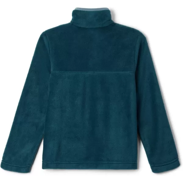 imageColumbia Kids Steens MTN 14 Snap Fleece PullOverNight Wave  Metal