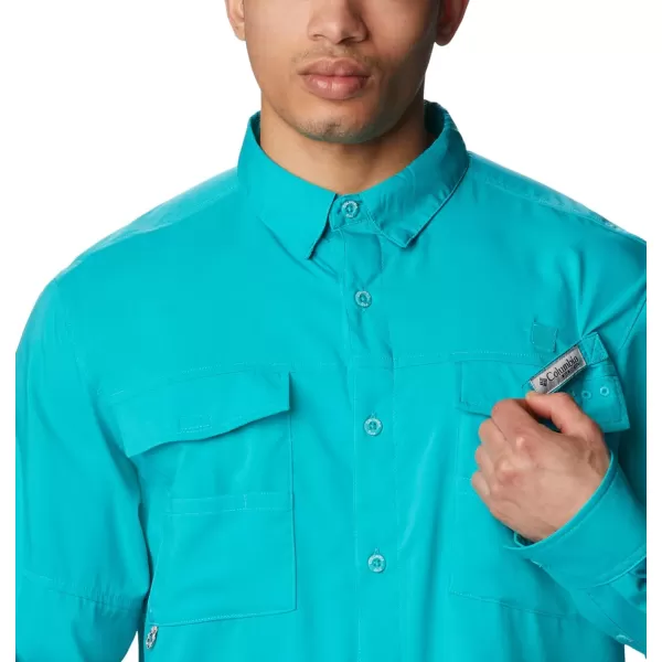imageColumbia Mens Blood and Guts Iv Woven Long SleeveTurquoise