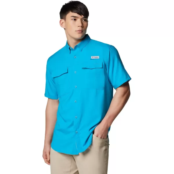 imageColumbia Mens Blood and Guts Iv Woven Short SleeveOcean Blue