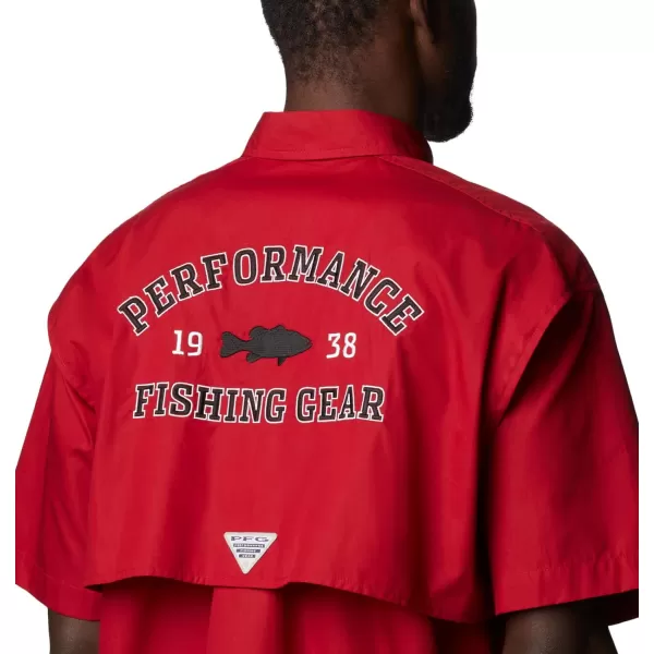 imageColumbia Mens CLG Bonehead Team Ss ShirtArk  Red Velvet