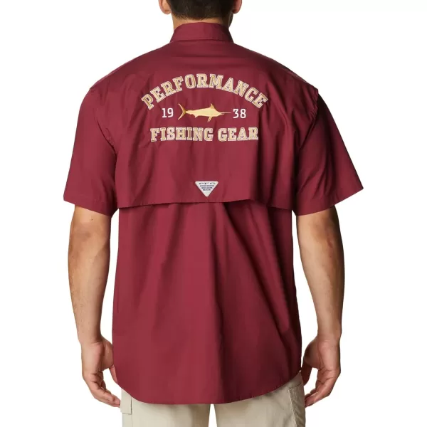 imageColumbia Mens CLG Bonehead Team Ss ShirtFsu  Cabernet