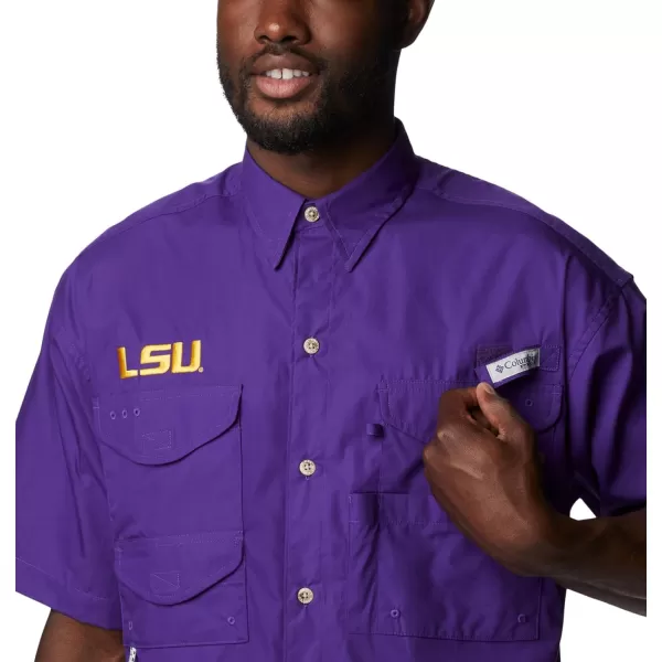 imageColumbia Mens CLG Bonehead Team Ss ShirtLsu  Vivid Purple