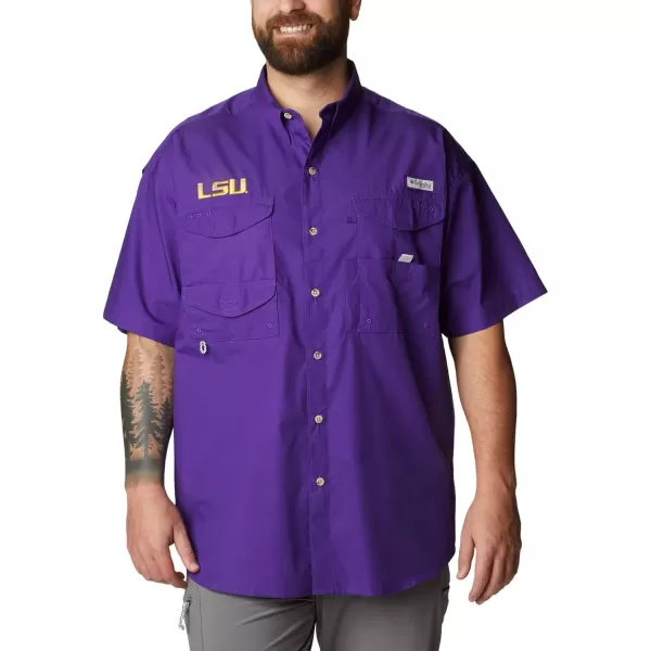 imageColumbia Mens CLG Bonehead Team Ss ShirtLsu  Vivid Purple