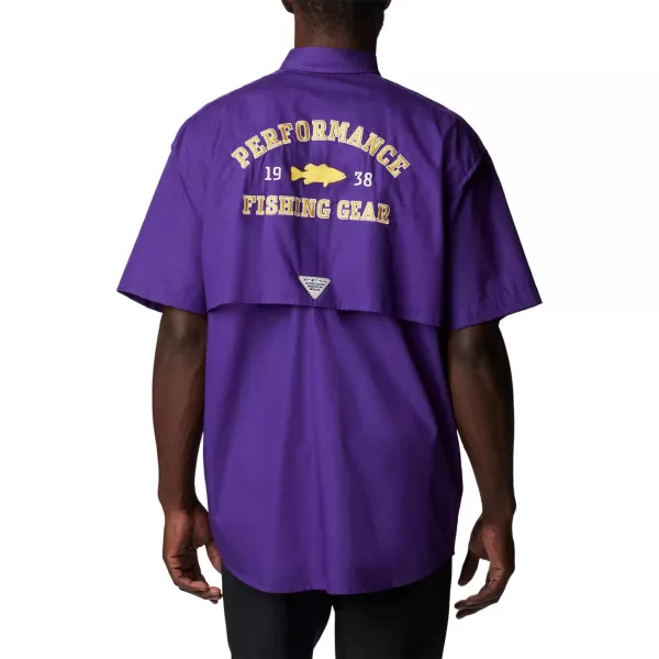 imageColumbia Mens CLG Bonehead Team Ss ShirtLsu  Vivid Purple