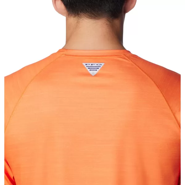 imageColumbia Mens Collegiate Terminal Tackle Heather Long Sleeve ShirtAub  Spark Orange Heather