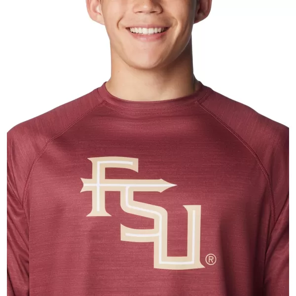 imageColumbia Mens Collegiate Terminal Tackle Heather Long Sleeve ShirtFsu  Cabernet Heather
