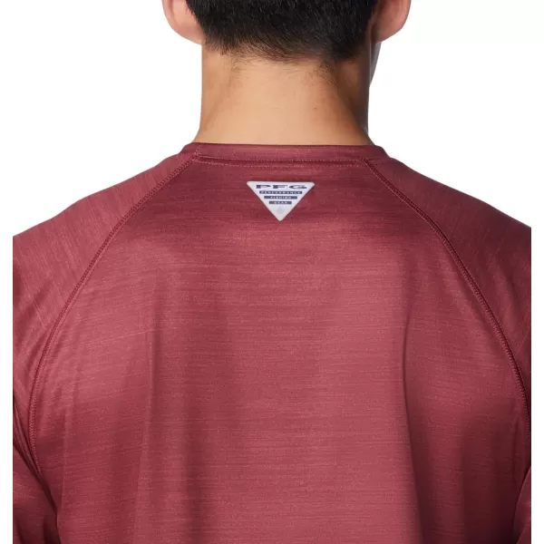 imageColumbia Mens Collegiate Terminal Tackle Heather Long Sleeve ShirtFsu  Cabernet Heather