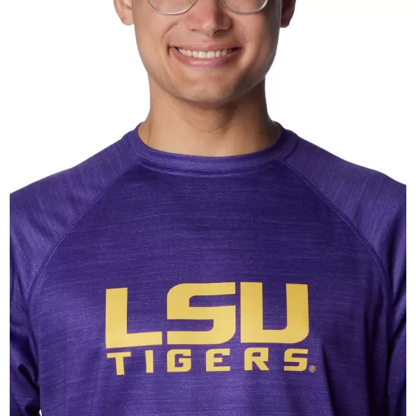 imageColumbia Mens Collegiate Terminal Tackle Heather Long Sleeve ShirtLsu  Vivid Purple Heather