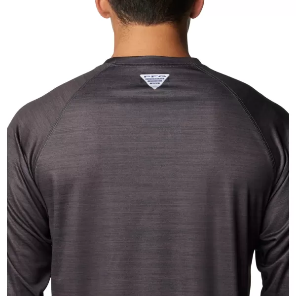 imageColumbia Mens Collegiate Terminal Tackle Heather Long Sleeve ShirtNeb  Shark Heather