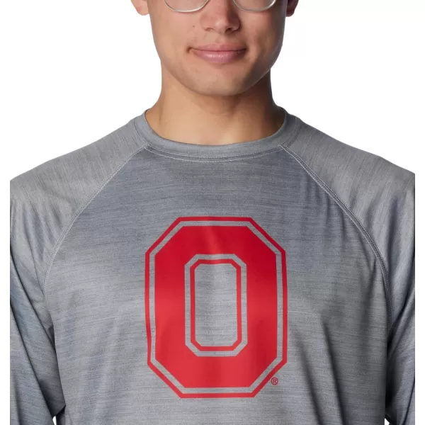 imageColumbia Mens Collegiate Terminal Tackle Heather Long Sleeve ShirtOs  Columbia Grey Heather