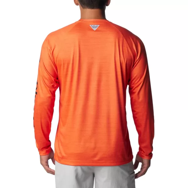 imageColumbia Mens Collegiate Terminal Tackle Heather Long Sleeve ShirtOsu  Tangy Orange Heather