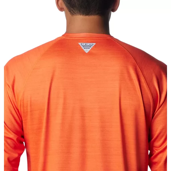 imageColumbia Mens Collegiate Terminal Tackle Heather Long Sleeve ShirtOsu  Tangy Orange Heather