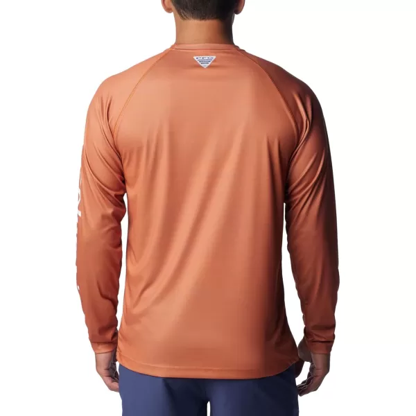 imageColumbia Mens Collegiate Terminal Tackle Heather Long Sleeve ShirtTex  Cedar Heather